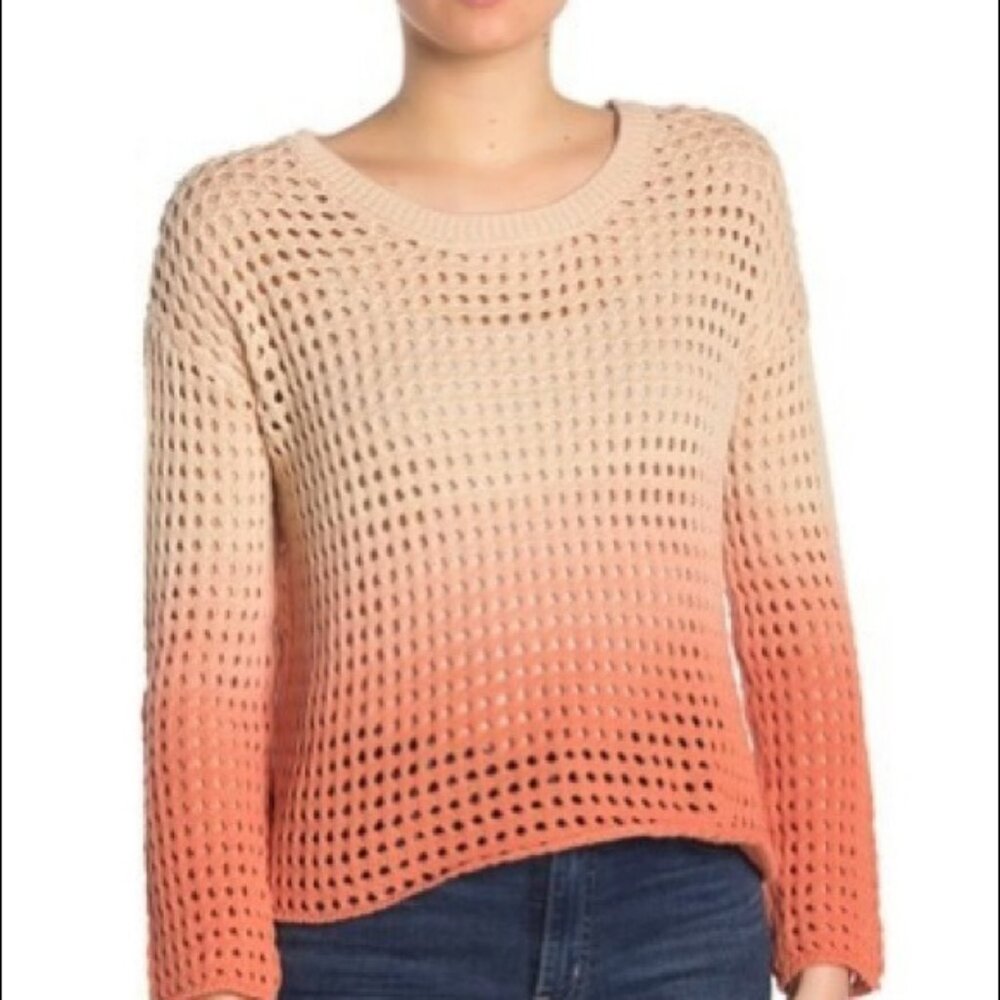 3/$30 Good Luck Gem Crochet Sweater SZ M